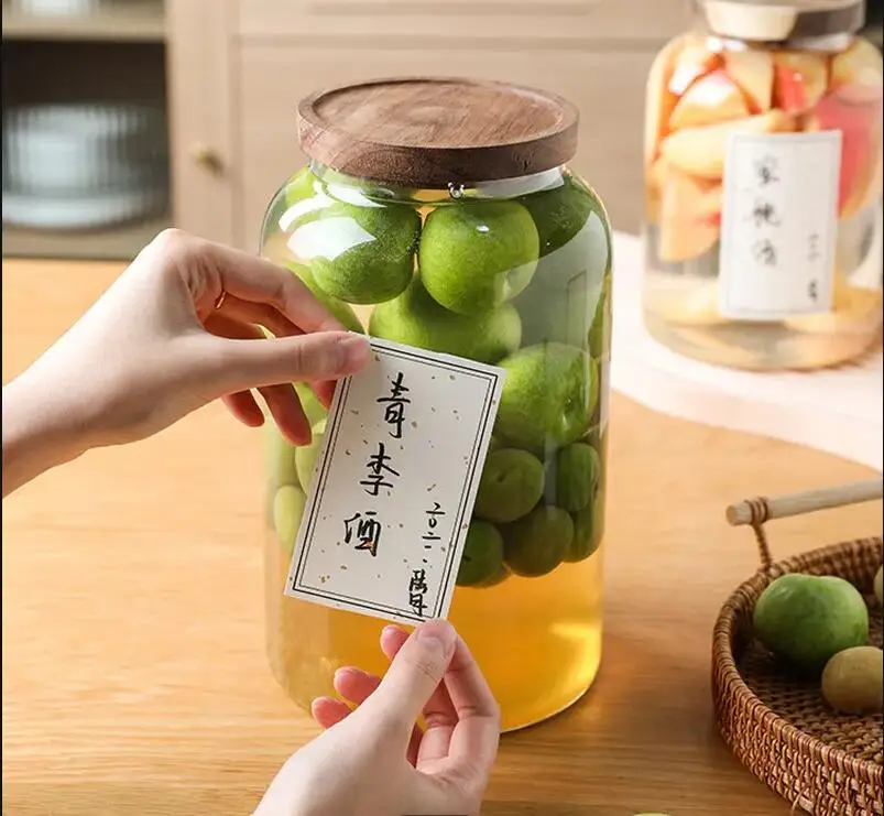 대용량 투명 유리 저장 용기 피클 절임 와인 가정용 주 - Food Storage Glass Containers Large 리뷰 및 가격