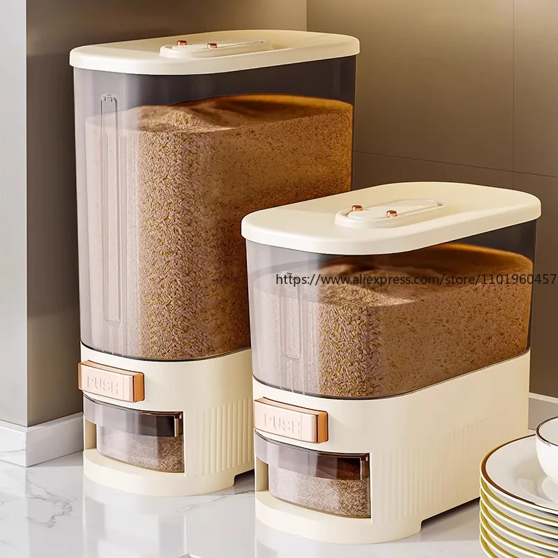 식품 등급 쌀 보관 용기, 가정용 밀폐 쌀통, 방충 방 - Food Storage Acrylic Containers 리뷰 및 가격