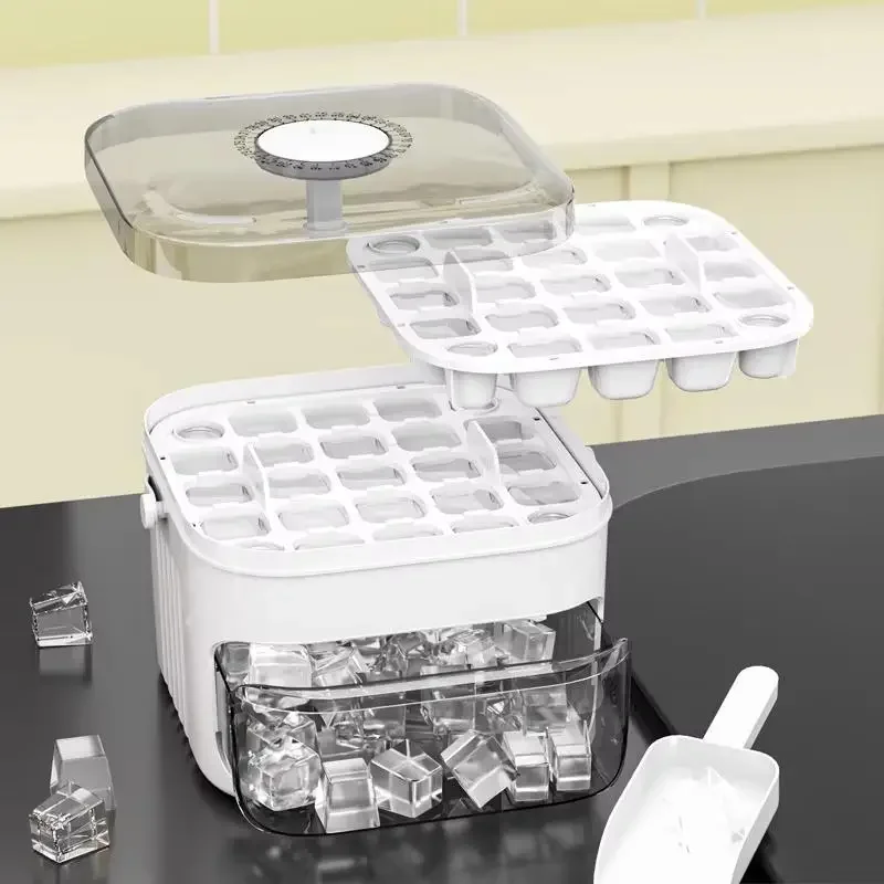 이지프레스 캡이 있는 큐브 제빙기 대용량 이중층 가정용 - Food Storage Box Large 리뷰 및 가격