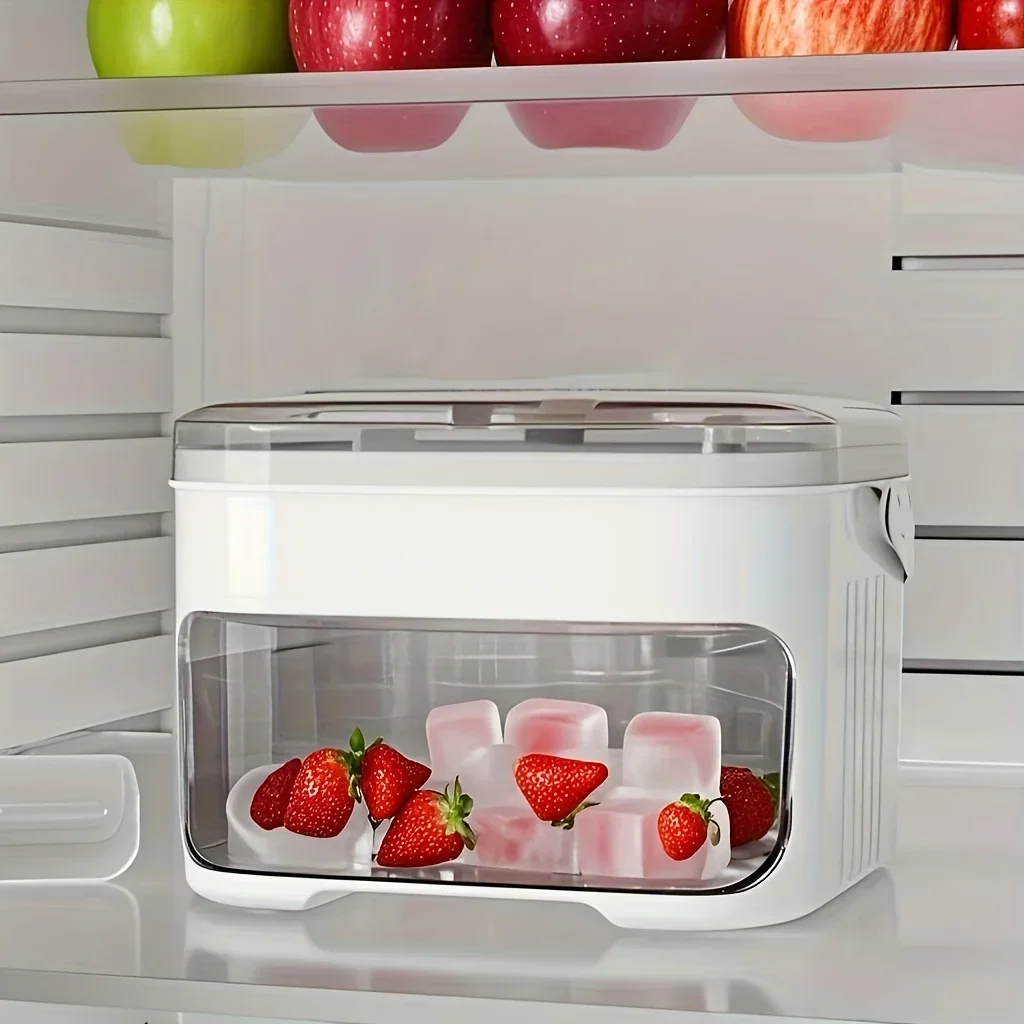 이지프레스 캡이 있는 큐브 제빙기 대용량 이중층 가정용 - Food Storage Box Large 리뷰 및 가격