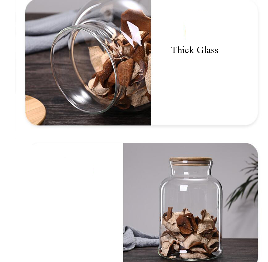 3800ml 대나무 뚜껑 유리 주방 저장 병 항아리 대 - Food Storage Glass Containers Large 리뷰 및 가격